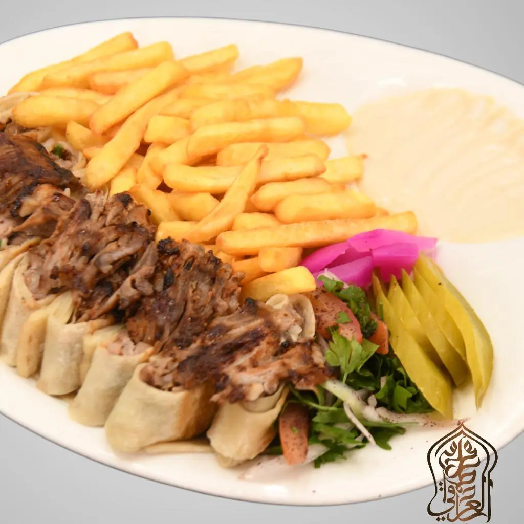 Arabic Meat Shawarma Plate